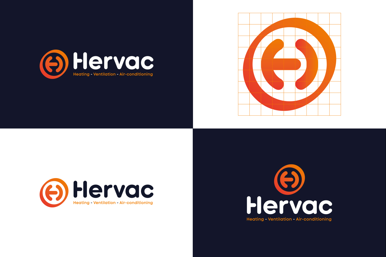 hervac charte graphique logo communication cartes de visite gimik publicite hagondange metz thionville